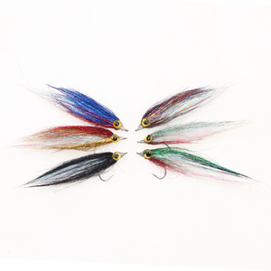 Umpan Buatan Ikan Kecil Ice Silk Mino, Umpan Keras, Pita, Pengikat Tangan, Kail Wol, Baja Anti Karat, Ikan Predator, Bass Hijau, Sedikit Hijau - Product Image 1