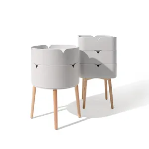 Orijinal tasarım plastik Modern sehpa yuvarlak ve kare oturma odası depolama için