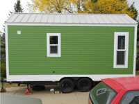 Conteneur de livraison 24/20ft ou 40 pieds, caravane sur roues, sur mesure avec salle de bains