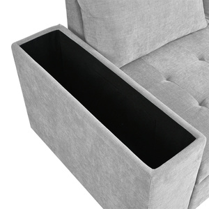 Sofá Cama Convertible en Cama con Espacio de Almacenamiento Extraíble, Sofá Esquinero en Forma de <span class=keywords><strong>L</strong></span> - Product Image 4