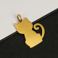Personnalisé En Acier Inoxydable Chat En Forme De Poisson Conception Pendentif Anti-Perte Pet Tag pour Chien pour la Fabrication De Bijoux DIY Mode Pendentifs Charmes