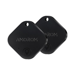 AMOROMスマートエアタグGPSトラッカー (ペット用) IOS対応電話 & 近くの強い音2個 - Product Image 1
