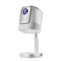 Projecteur portable 4K avec cardan de levage dissimulé, projecteur LED à correction automatique de la distorsion trapézoïdale, Android Smart Home Cinéma