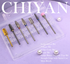 أفضل مجموعة لقم حفر CHIYAN، مجموعة لقم أظافر بطول 3/32 بوصة للمانيكير والباديكير - Product Image 2