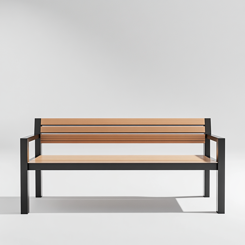 Outdoor Bench Park Chair Finished Seat