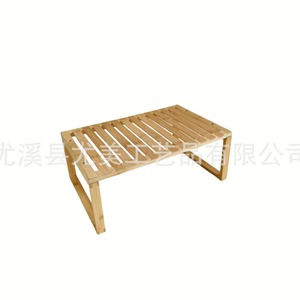 Simple bamboo single-layer <b>shoe</b> rack, suitable for home use, doorways, and dormitories. Manufacturer of bamboo <b>storage</b> shelves. - Product Image 4