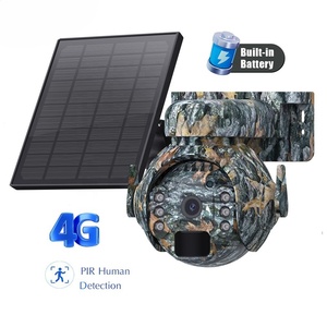 2024 Camuflaje al aire libre Shoot Caza Cámara de red Hunter Trail 3MP 4G Batería solar PTZ Mini Cámara - Product Image 1