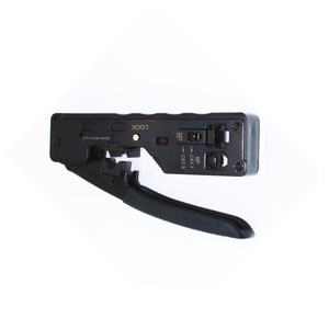 Neue Multifunktionswerkzeuge Ratschenzange Kabeltester Crimpzange RJ45 Eisen Schwarz - Product Image 3