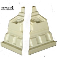 Moule de corniche en plastique ABS Conrice Flower Design Moulure de corniche pour décoration intérieure