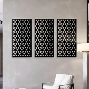 Paravent <span class=keywords><strong>de</strong></span> bureau simple en fer forgé, grille croisée en métal, salon, véranda, fond décoratif creux - Product Image 5