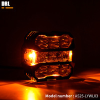 Luz de Trabajo LED de 50W con Haz Combinado e Indicador Ámbar, Tira Lineal para Todoterreno, 4x4, SUV, Camioneta, Jeep Wrangler