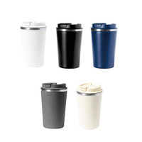 Thermos portable de 350 ml, tasse à café en acier inoxydable à double paroi, mug automatique