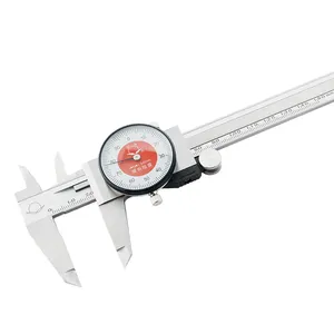 Gran oferta de calibre de medición de precisión de joyería a prueba de golpes 0-150mm calibrador de esfera Vernier de acero inoxidable