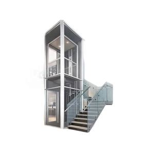 Ascensor Residencial Moderno de 2 Pisos, Elevador Doméstico Pequeño con Tracción y Accionamiento AC sin Engranajes, Mini Ascensor <span class=keywords><strong>para</strong></span> Villas a Precio Económico - Product Image 2