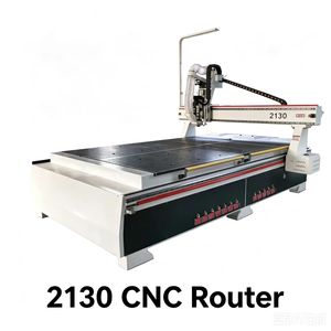 เครื่องเราเตอร์ไม้ ATC รุ่น 2130 แบบ 3 แกน มอเตอร์แกนหมุน 9KW 220V/380V ความแม่นยำในการกำหนดตำแหน่ง 0.02 มม. โต๊ะทำงานขนาดใหญ่ 2100x3000 มม. - Product Image 1