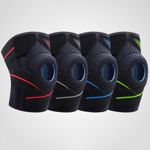 Rodillera Profesional con Amortiguador de Silicona y Soporte de Resorte, Rodillera de Compresión Ajustable para Deportes y Correr - Product Image 5