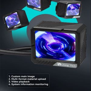 Ventilateur ARGB pour boîtier PC, éclairage LED, ventilateur liquide pour processeur, noir, 360 mm, refroidisseur de processeur AIO pour processeur - Product Image 2