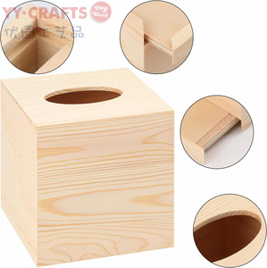 Porta Fazzoletti in Legno Grezzo all'Ingrosso con Fondo Estraibile per Artigianato <span class=keywords><strong>Fai</strong></span>-<span class=keywords><strong>da</strong></span>-<span class=keywords><strong>te</strong></span> e Decorazioni per la Casa - Product Image 3