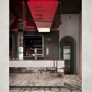 Café commercial moderne Boutique Design d'intérieur Meubles de détail Café et Sweet Shop Comptoir avec éclairage LED - Product Image 1