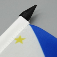 Ornements de mini-drapeaux nationaux personnalisables Philippines, drapeaux de bureau et de négociation avec base en plastique, fabriqués aux Philippines