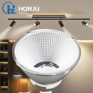HONJU 75mm Iluminación comercial COB <span class=keywords><strong>LED</strong></span> reflectores patrón asférico óptica plástico <span class=keywords><strong>LED</strong></span> lentes reflectores - Product Image 3