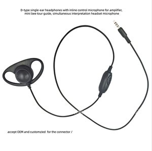 Auricolare Monoaurale Personalizzato Stile <span class=keywords><strong>D</strong></span> con Microfono per Amplificatore, Microfono per Cuffie da Guida Mini Bee - Product Image 3