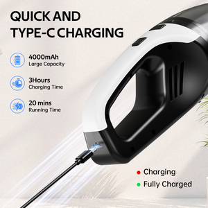Aspirador Portátil 6000pa para Carro Aspiradora Sem Fio Mini Aspirador de Mão para Carro - Product Image 3