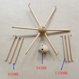 Anneau suspendu de concepteur moderne support de carillon éolien décoratif avec <span class=keywords><strong>attrape</strong></span>-rêves bricolage approvisionnement de la fabrication de cercles en bambou - Product Image 4