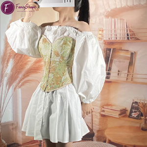 High Quality Vintage Lace-up <strong>Corset</strong> Snatch Me Slimming Bustier for Plus Size Modeladores with Breathable Feature - Product Image 5