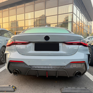 Amp Z Rear Lip Spoiler For Bmw 4 Series G22 G23 Coupe M Sport 2020+ Matte Finish Tuning Body Kit - Product Image 2