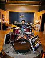 Batterie de percussions complète portable pour adulte DW1 avec logo OEM, 5 fûts, 3 cymbales, 3 couleurs, en vente