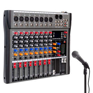 FLALWERO CT-8 Console de musique Bluetooth 8 canaux, mini mixeur DJ USB - Prix de gros avantageux - Product Image 2