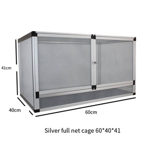 <span class=keywords><strong>PAYI</strong></span> cage d'escalade pour animaux de compagnie cage à mailles horizontales boîte d'alimentation caméléon en alliage d'aluminium - Product Image 2