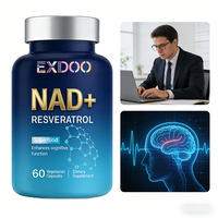 Capsules liposomales de NAD et de resvératrol en marque privée OEM, antioxydant, booster d'énergie, améliore les niveaux de NAD+, complément alimentaire à base de plantes pour adultes