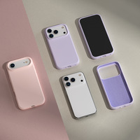 Étui de luxe en silicone liquide magnétique compatible avec iPhone 17 Air 16 Pro Max – Coque souple antichoc minimaliste