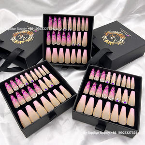 Kit <span class=keywords><strong>de</strong></span> <span class=keywords><strong>Uñas</strong></span> Acrílicas <span class=keywords><strong>de</strong></span> Lujo con Diseño Creativo Profesional, Caja <span class=keywords><strong>de</strong></span> Marca Privada con Logotipo Personalizado - Product Image 1