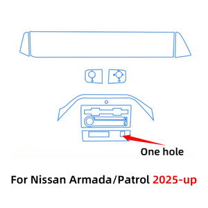 <span class=keywords><strong>Film</strong></span> <span class=keywords><strong>de</strong></span> protection PPF pour Nissan Patrol Armada 2025, accessoires intérieurs transparents en TPU, navigation GPS, panneau <span class=keywords><strong>de</strong></span> commande, console centrale - Product Image 6
