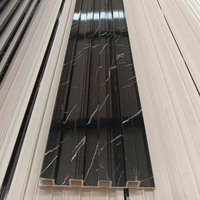 Panneau mural 3D WPC de style moderne pour la décoration intérieure, imperméable et ignifuge, panneaux muraux Lambrin pour usage hôtelier