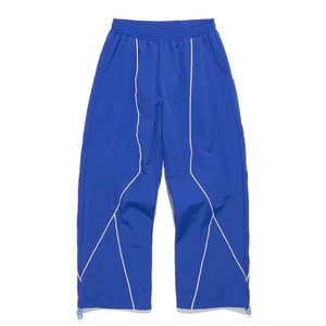 Vintage Zip up Windbreaker Track Suit 2 Piece Set Lightweight Oversized Mens Plain Nylon Jogging Track Suit With <b>Tape</b> - Product Image 3