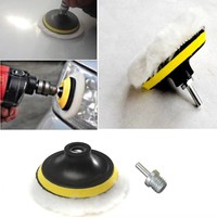 Disque de polissage en feutre de laine blanche personnalisable OEM avec support en fibre de verre pour le polissage de la carrosserie et des ongles Tampons de polissage personnalisables