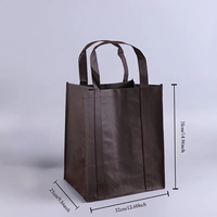 Sac à provisions en tissu non tissé écologique et réutilisable imprimé avec logo personnalisé sacs à main recyclables pour supermarché emballage d'épicerie cadeaux