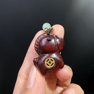 Solid Wood Carved <strong>Horse</strong> Keychain Pendant Mobile Phone Chain Year Of The <strong>Horse</strong> Zodiac Decorative Art Ornament - Product Image 4