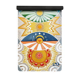 Esterilla de <span class=keywords><strong>Yoga</strong></span> de gamuza lavable a máquina, absorbente de sudor y transpirable, enrollable + patrón personalizado - Product Image 1