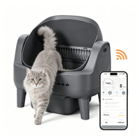 Bac à litière intelligent extra large pour 2 chats de grande taille, capacité de 30 L, nettoyage automatique, facile à nettoyer, ultra-silencieux