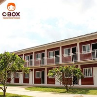 Unité d'hébergement modulaire préfabriquée Cbox de 20 pieds avec salle de bain pour bureau sur chantier de construction, maison conteneur
