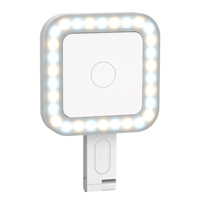 Lampe rechargeable à remplissage en direct Mini anneau lumineux portable pour selfie Mini anneau lumineux LED portable pour téléphone intelligent
