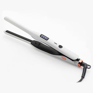 Crayon 10mm plaque étroite 2 en 1 0.3 pouces LCD fer à friser droit double usage hommes lisseur <span class=keywords><strong>de</strong></span> <span class=keywords><strong>cheveux</strong></span> - Product Image 1