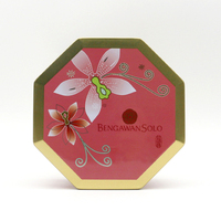 Boîte Cadeau en Métal Hexagonale Personnalisée avec Logo Imprimé, Qualité Alimentaire, Étanche, pour Biscuits, Chocolats, Bonbons et Confiseries