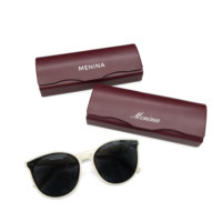 Étui à lunettes pliable en cuir PU magnétique, étui rigide pour lunettes, boîte de rangement pliable unisexe