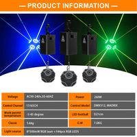 Lumière de football Laser cinétique avec treuil Laser 260W RGB système de levage Dmx lumières de boule pour Dj Disco Club Ktv éclairage de scène de fête